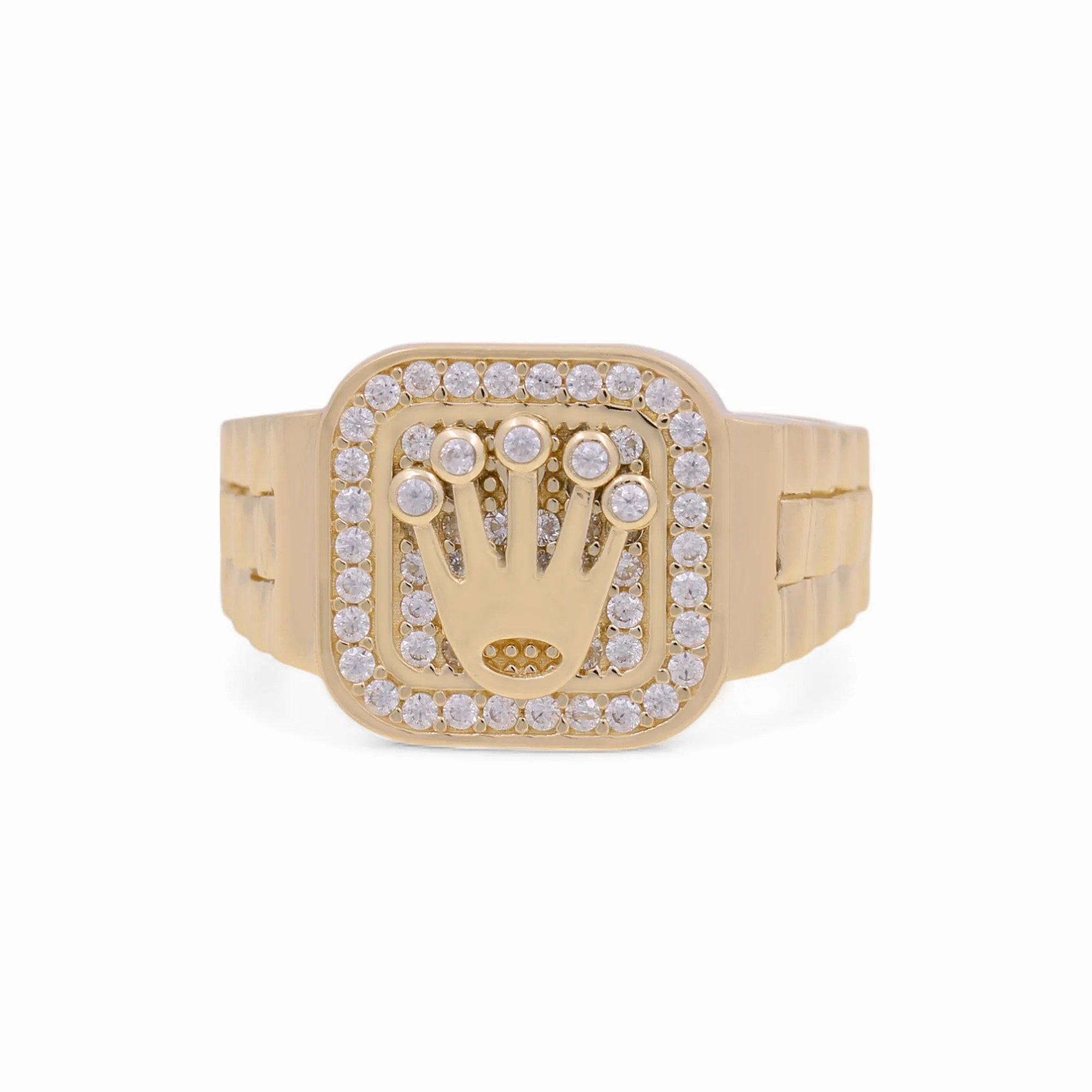 14K Yellow Gold Men’s Fashion RX Ring / CZ / Size: 10.5 / Weight: 6 GR / COMR4FSRX-1