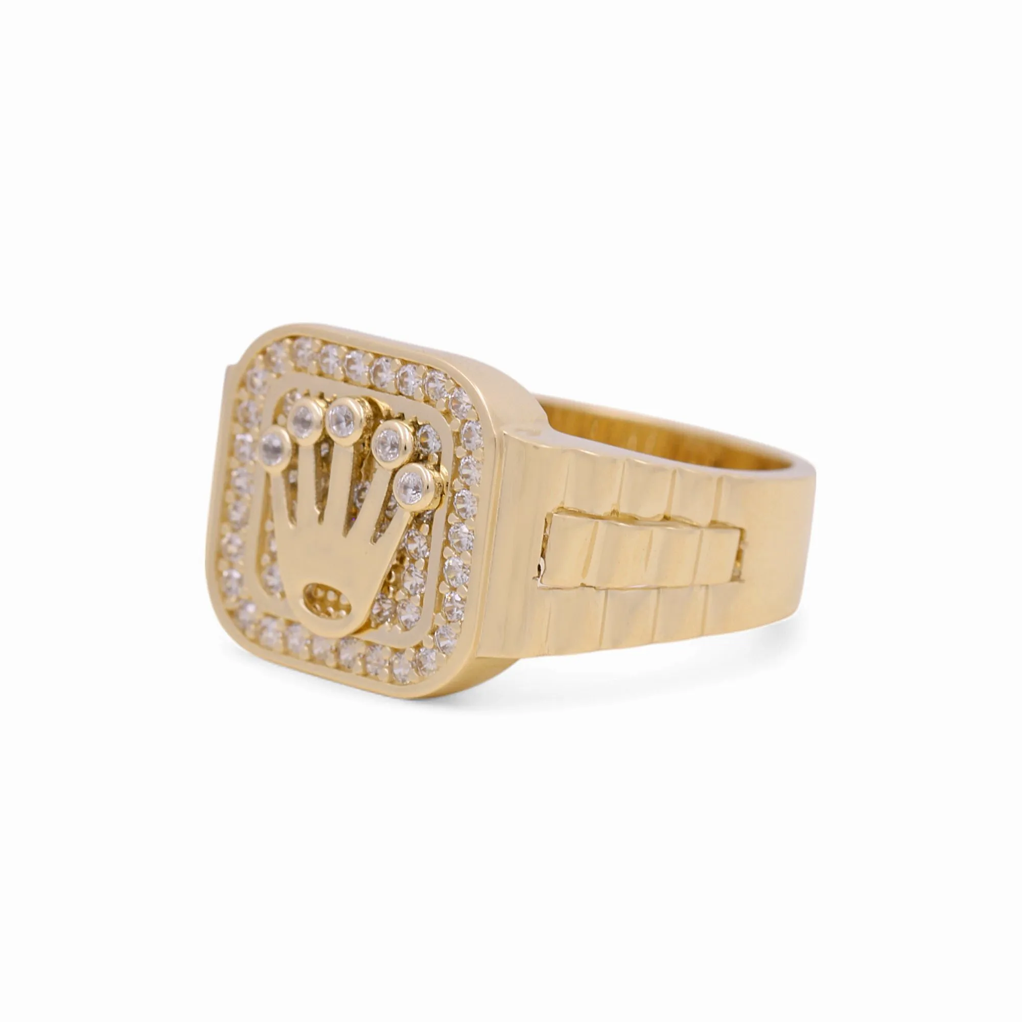 14K Yellow Gold Men’s Fashion RX Ring / CZ / Size: 10.5 / Weight: 6 GR / COMR4FSRX-1