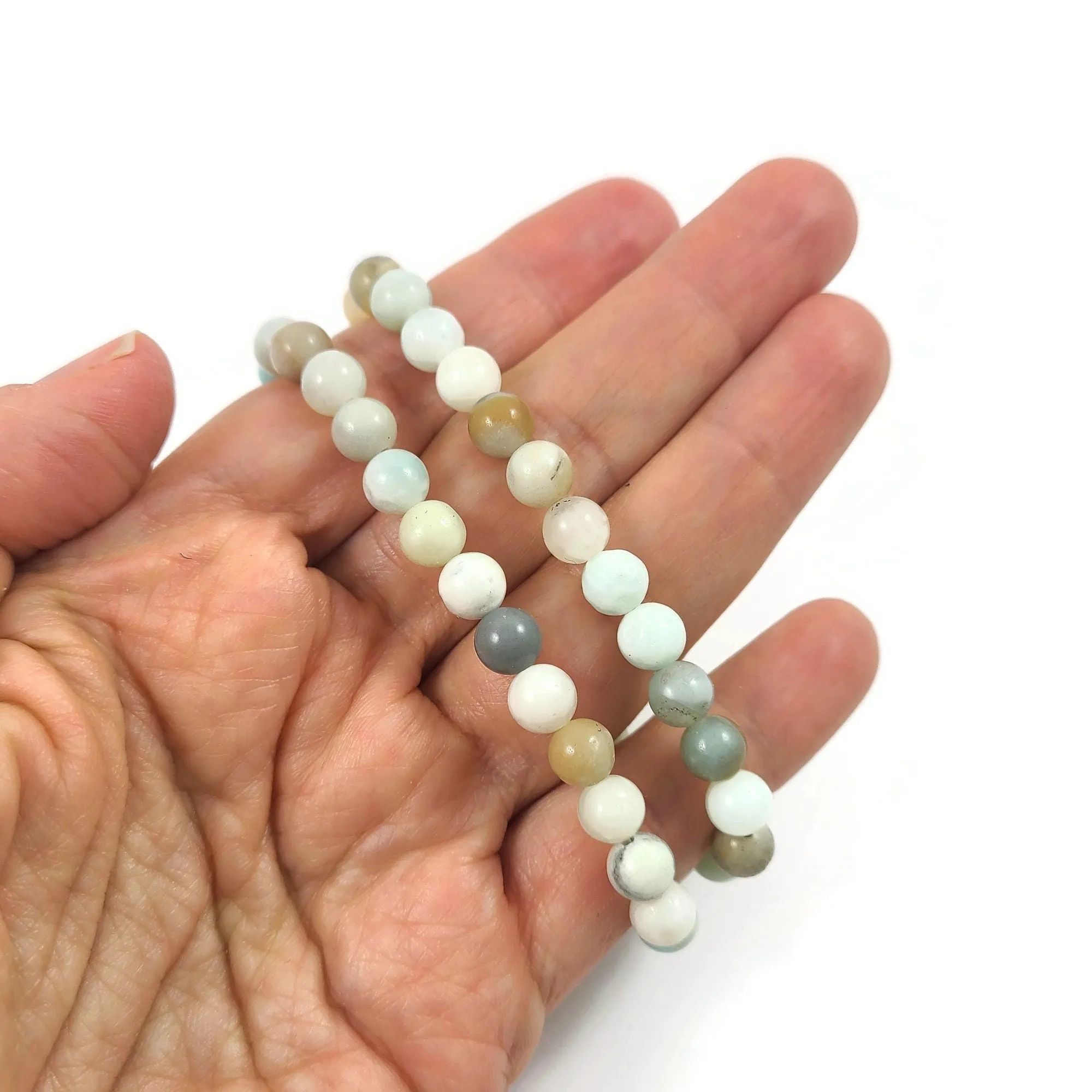 Amazonite round beads 4mm, 6mm, 8mm, 10mm, Polished gemstone beads