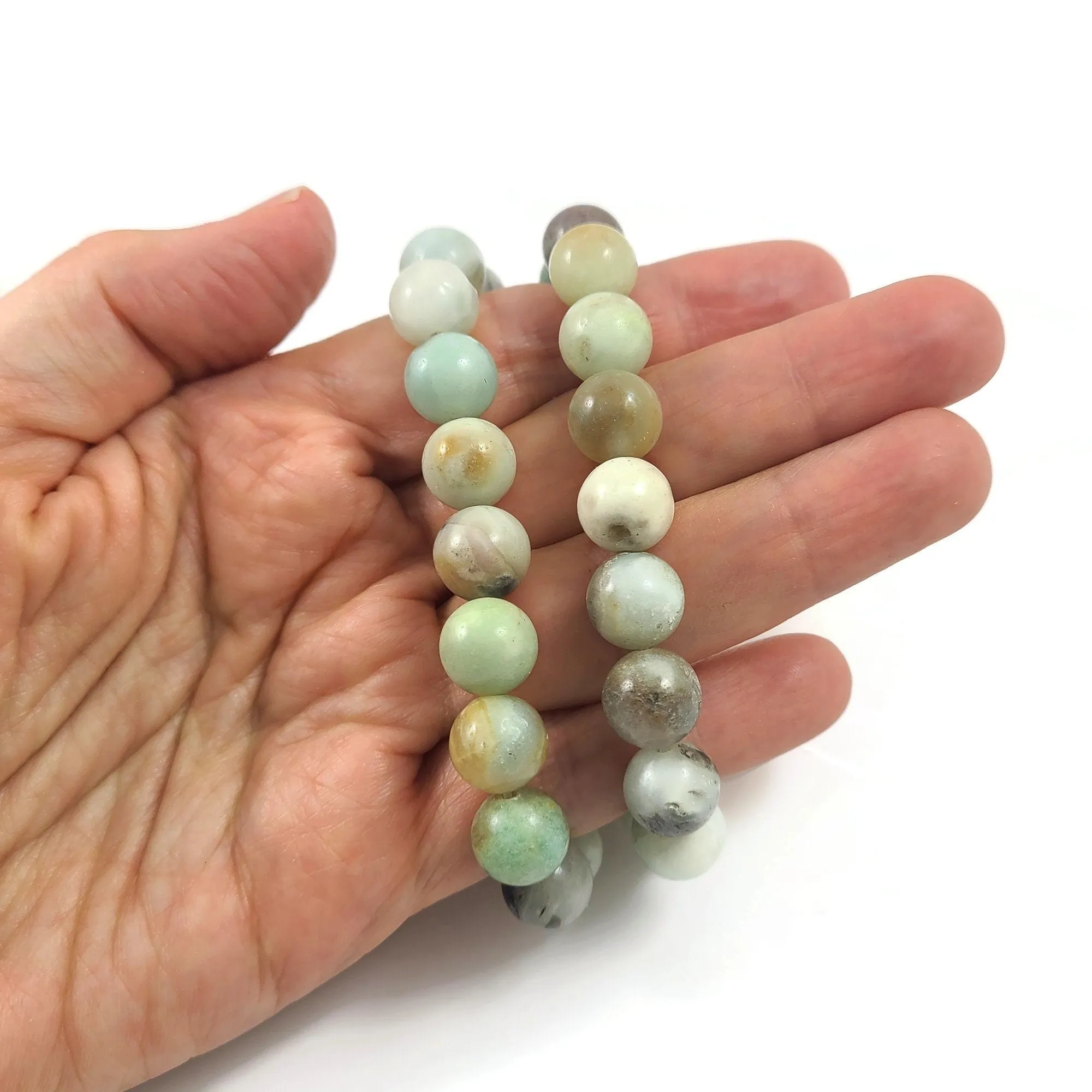 Amazonite round beads 4mm, 6mm, 8mm, 10mm, Polished gemstone beads