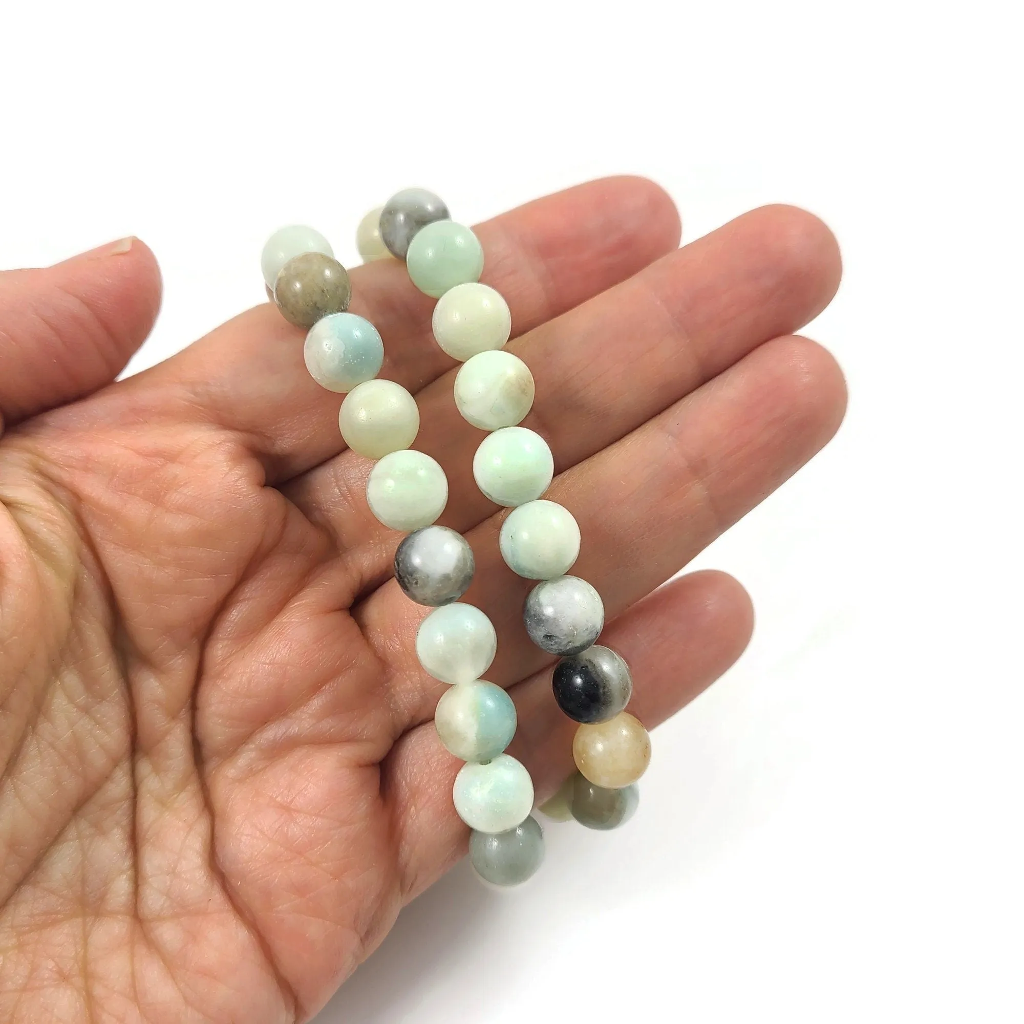 Amazonite round beads 4mm, 6mm, 8mm, 10mm, Polished gemstone beads