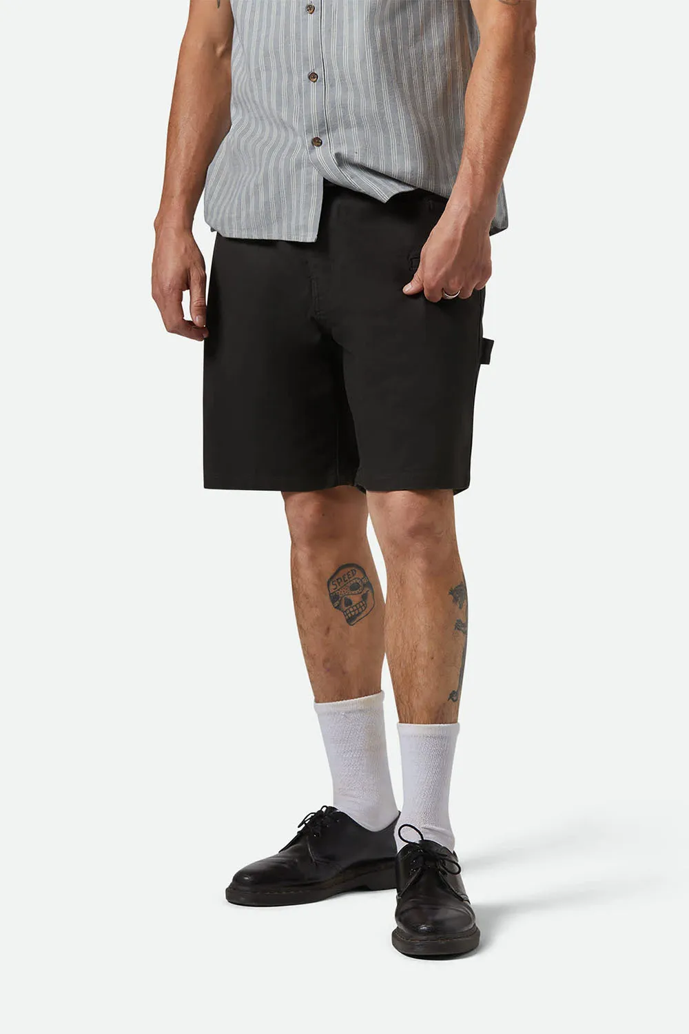 BUILDERS CARPENTER SHORT Washed Black