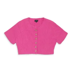 CALLIPYGIAN SS FURRY FUCHSIA CARDIGAN