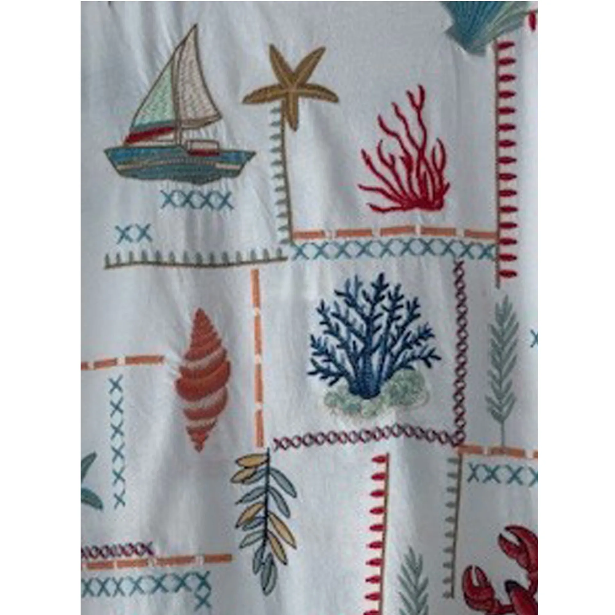 Johnny Was Amalfi Boxy Square Sleeve Tee Shirt Cotton Embroidery White Top NEW