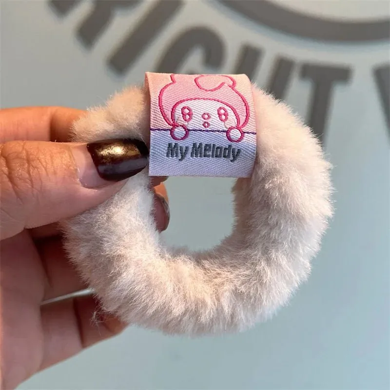 Kawaii Sanrio Furry Hair Rings
