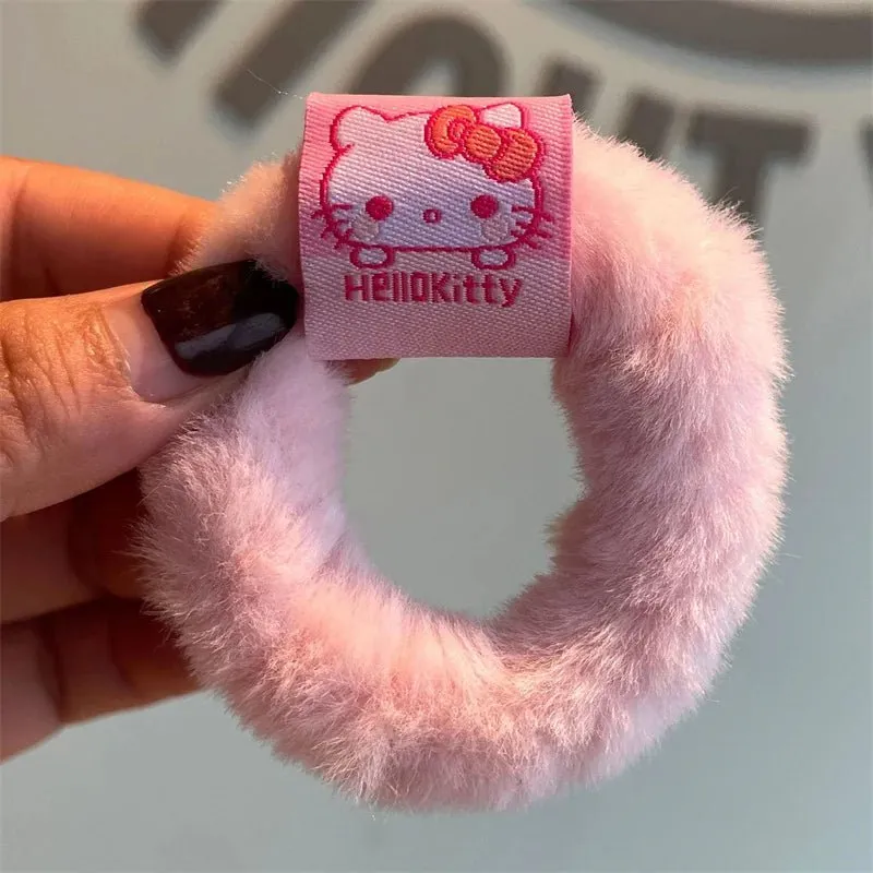Kawaii Sanrio Furry Hair Rings