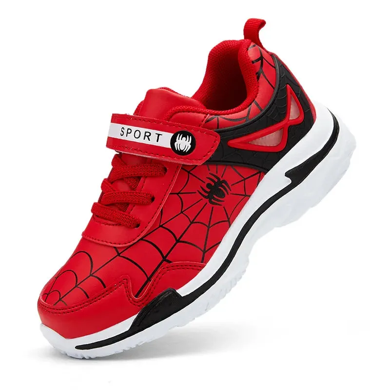 Kids Leather Running Walking Sneakers