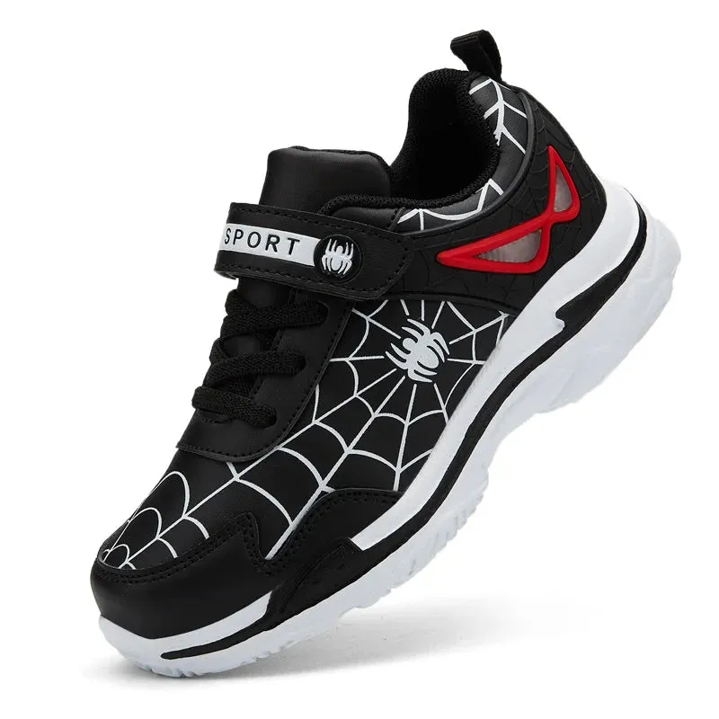 Kids Leather Running Walking Sneakers