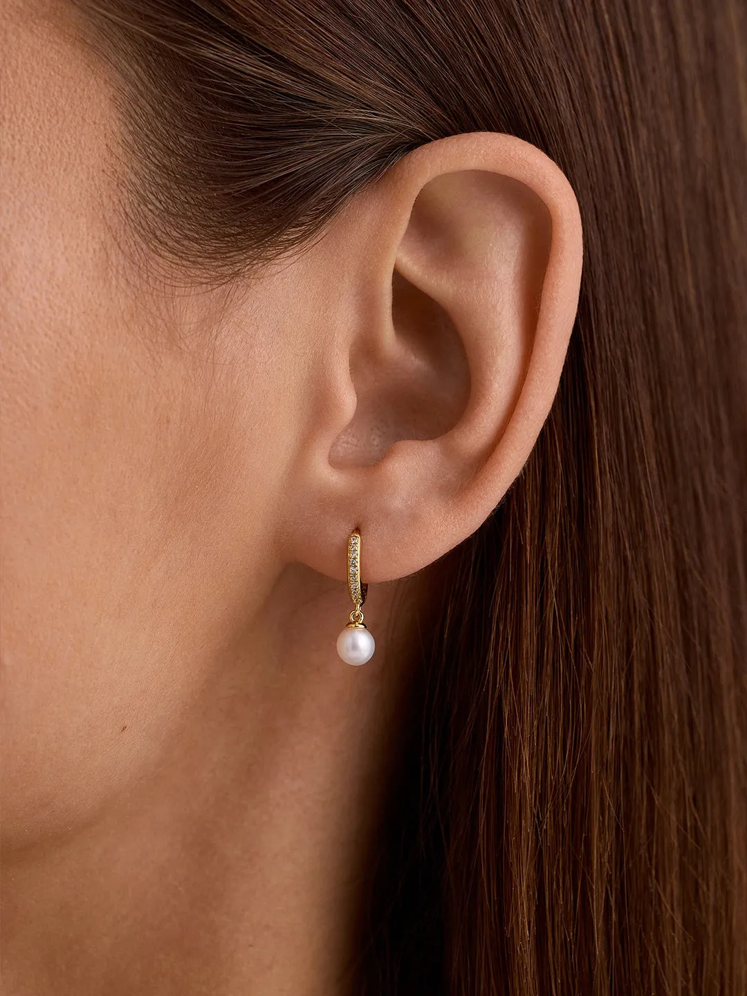 Pave Pearl Drops