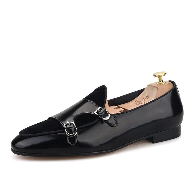 Polished Monk Strap Men Loafers - Men Shoes