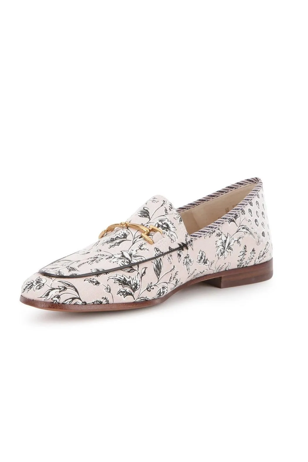 Sam Edelman 'Loraine' leather-trimmed printed canvas loafers shoes  Ladies