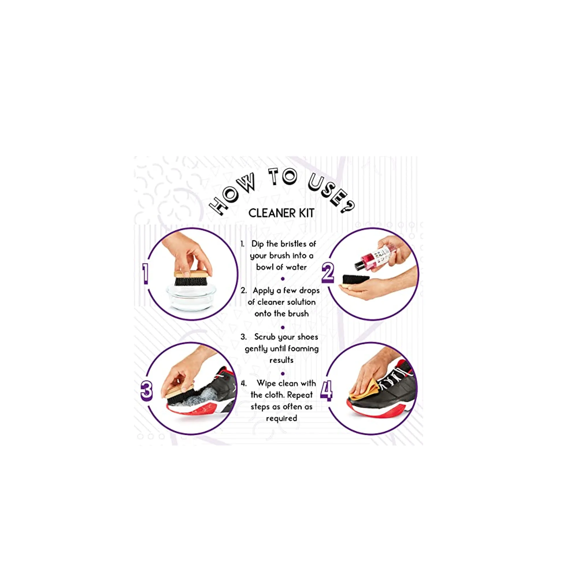 Shoe and Sneaker Cleaning Essentials by Color and Cool