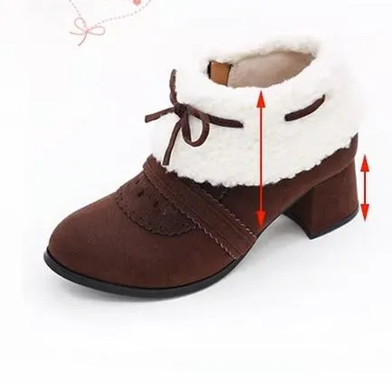 Spring Day Lolita~Sweet Lolita Women's Ankle Boots Multicolors